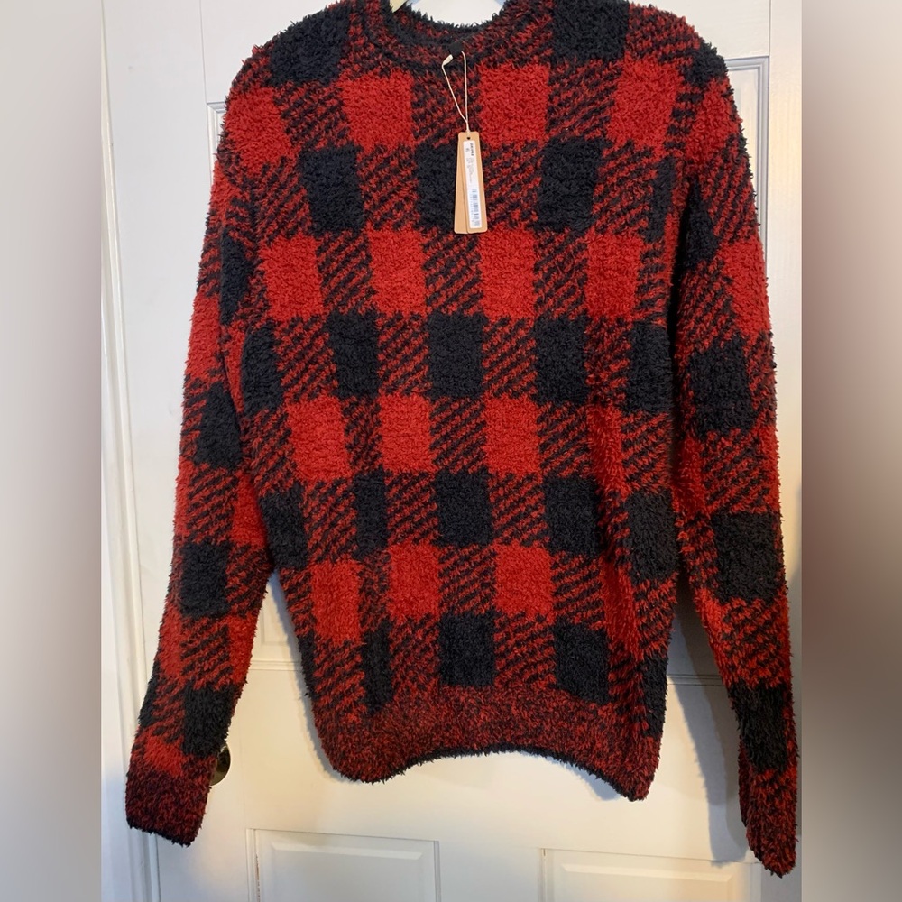 Skims Red and Black Pullover Sweater - Picture 4 of 5